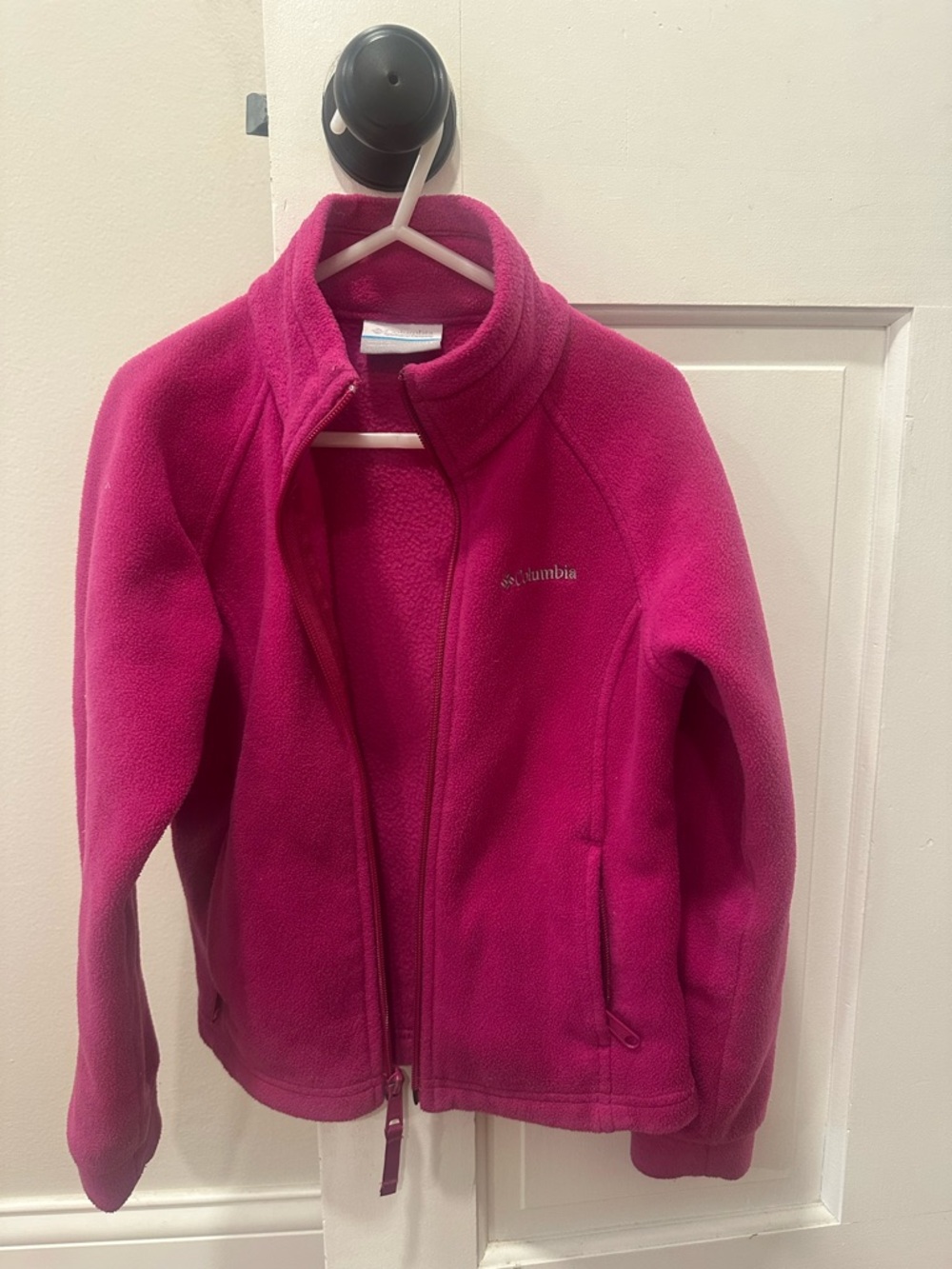 Youth XS Columbia Kids' Bright Pink Fleece Puffer Jacket